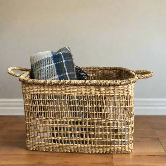 Sea Grass Basket with Handles