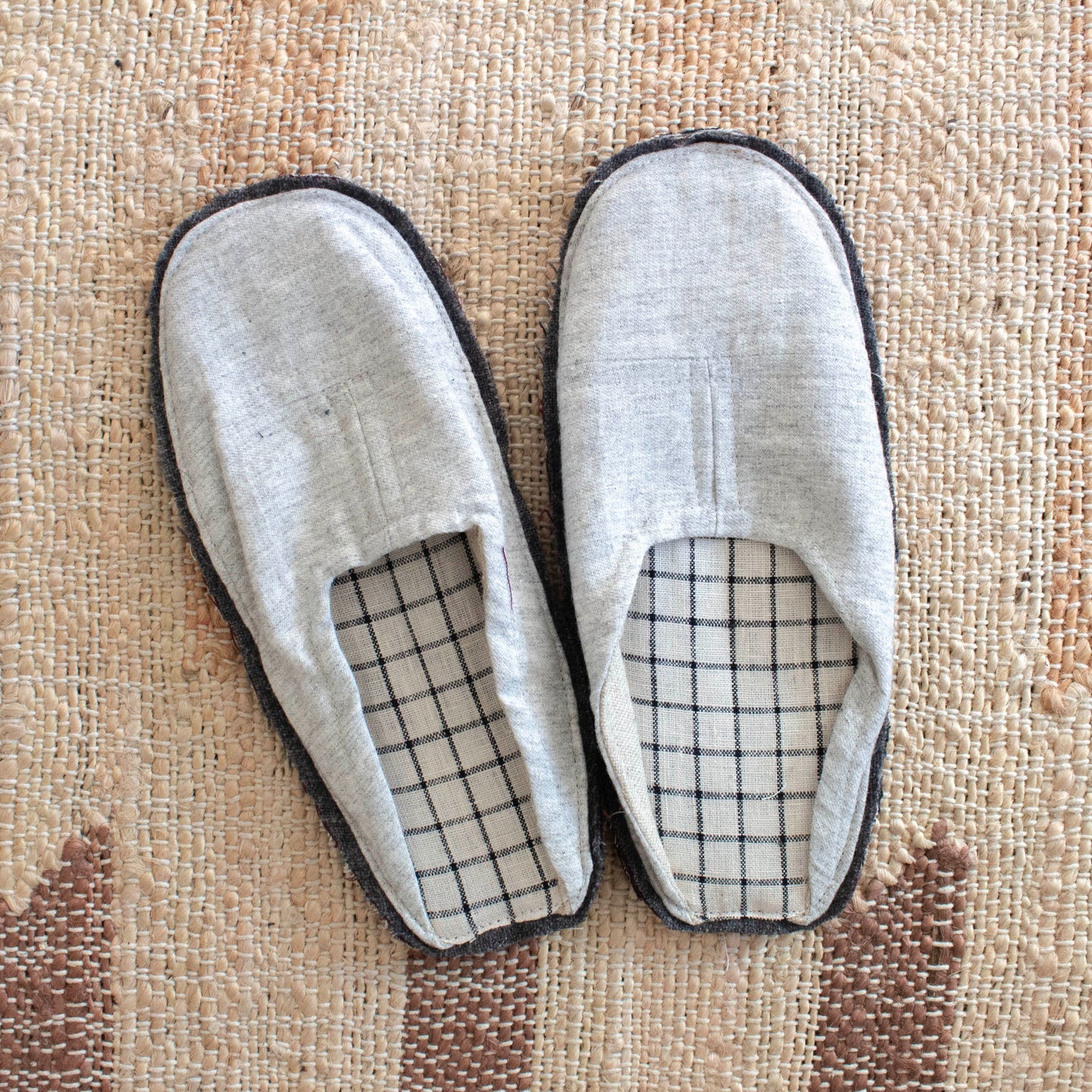 Remnant Wool and Linen Slippers